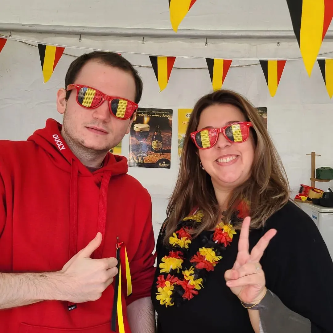 Belgian Korean Business Forum (BKBF) committee members during the Seoul Friendship Festival of 2022.