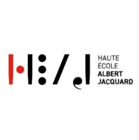 Logo of the Haute école Albert Jacquard, a Belgian university specialized in design