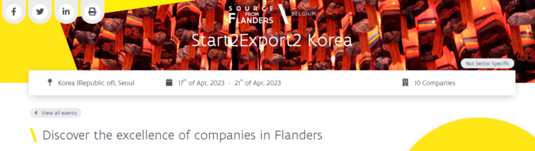 Trade mission #Start2Export2 Korea 2023